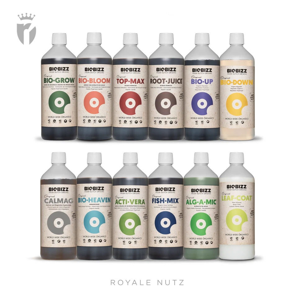 Biobizz TopMax Grow Bio-Up Down Acti-Vera Alg-a-Mic RootJuice Bloom Fish Mix - Bild 1 von 3