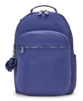 kipling Basic Seoul Backpack L Rucksack Rucksack Ocean Blue violett Neu - Bild 1 von 4