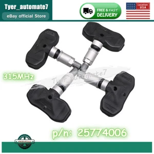 Tire Pressure Monitoring Sensor 25774006 For GM Chevrolet GMC TPMS Set of 4 New - Picture 1 of 16