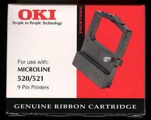 1x OKI 09002315 NYLON BLACK Farbband Ribbon Microline ML 520 / 521 - Bild 1 von 1