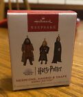 2023 Hallmark Hermione Hagrid And Snape Harry Potter Mini Ornament Set Nib