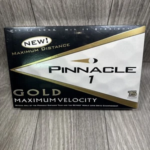 Pinnacle 1 Gold Maximum Velocity 15 Golf Balls NEW SEALED - Picture 1 of 3