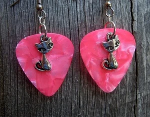 Fancy Cat Charm Guitar Picks - Pick Your Color - Picture 1 of 4