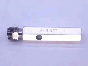 1/2 14 NPT L1 PIPE THREAD PLUG GAGE .5 .50 .500 .5000 N.P.T. NATIONAL TAPER - Picture 1 of 2