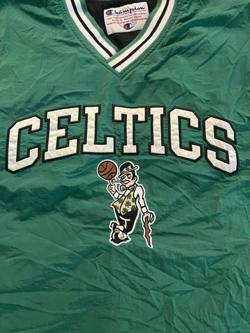 90’s Vintage Champion NBA Boston Celtics Reversible Windbreaker Jacket Size XL Cover