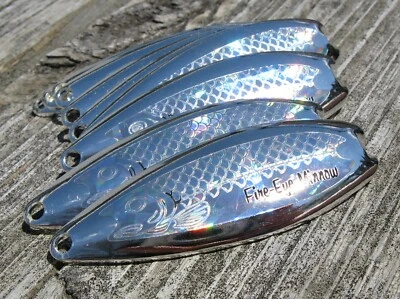 Northland Tackle Fire Eye Minnow Casting Spoons 2 1/2" Silver - Image 1 of 4
