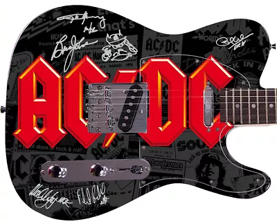 AC/DC ACDC Autographed Signed Photo Guitar Poster DVD Album Covers RARE - Image 1 of 3