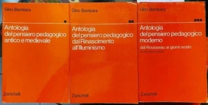 (Pedagogia) G. Bambara - ANTOLOGIA DEL PENSIERO PEDAGOGICO - 3 VOLUMI - Imagen 1 de 1