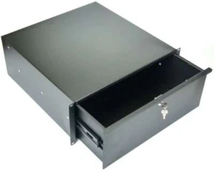 4 HE TEGO Rackschublade 45cm tief Vollauszug Schloss Schnelltrennung Rack-Drawer - Bild 1 von 10