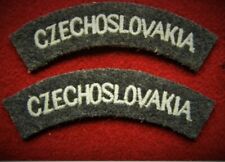 Free Czech Forces RAF Czechoslovakia pilot shoulder tab Battle of Britian 1940