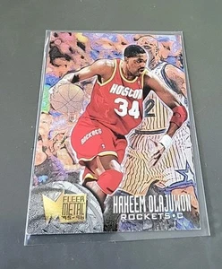 HAKEEM OLAJUWON NBA CARD FLEER METAL 1995-96 HOLO # 40 HOUSTON ROCKETS - Picture 1 of 6