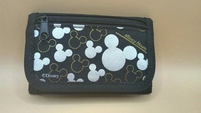 Бумажник складной Disney Mickey Mouse черный с золотым Mickey Mouse HeadsTri - Изображение 1 из 4