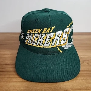 Vintage Sports Specialties Pro Line Green Bay Packers Snapback Hat NFL Green Cap - Picture 1 of 7