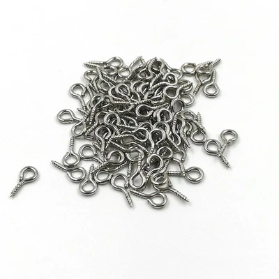 Mini alfileres para ojos pequeños 400 un. ganchos ojales tornillo roscado fabricación de joyas Foto 1 de 4