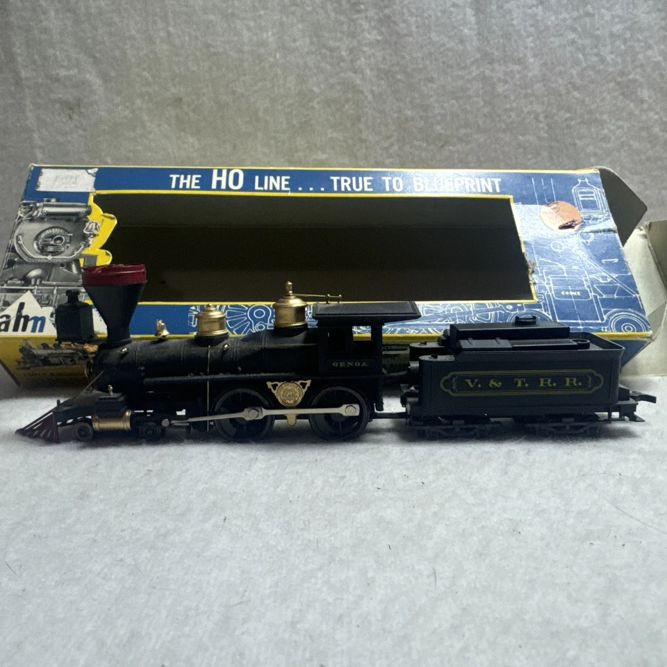 AHM Ho Scale 4-4-0 V.& T.R.R. Steam Locomotive #5067 Italy. For A Train Set - Image 1 of 4