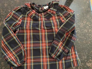 Crewcuts Girls Plaid Top Size ~ 10/12 - Picture 1 of 3