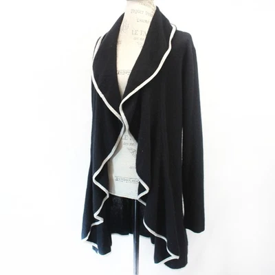 Bloomingdale's 2-ply 100% Pure cashmere open front cardigan sweater XL - Image 1 of 4