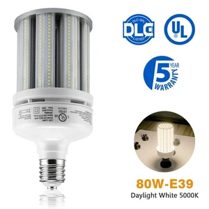 80W LED Corn Bulb Light Commercial E39 5000K 5 Year Warranty Home Warehouse Shop - Picture 1 of 12