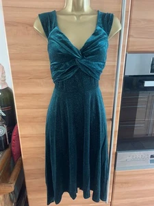 Neu mit Etikett Quiz Kleid Abendkleid Party Grün Glitzer Grosse 38 40 M - Bild 1 von 8