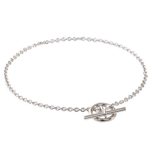 HERMÈS Bracciale HERMES Mini Catena Ancre Oro Bianco 750WG Ottimo