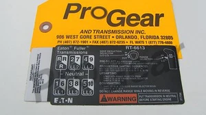 Fuller transmission 13 speed RT6613 shift pattern RT613 21756 - Bild 1 von 9