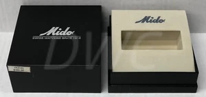 Mido Vintage SCHWARZ Quadratisch Uhrenbox Präsentation Display Aufbewahrungskoffer - Bild 1 von 4