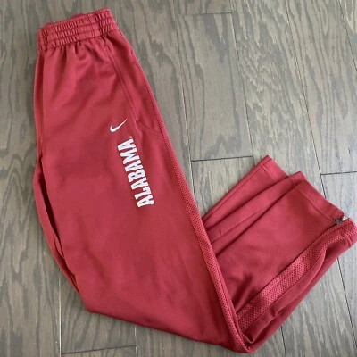 Nike Dri Fit Alabama Crimson Tide Gym Pants Red Logo X-Small XS Roll Tide EUC - Image 1 of 4