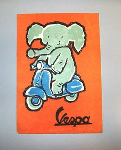 PIAGGIO APE VESPA VESPIZZATEVI CARTOLINA LANG GENOVA - Imagen 1 de 2
