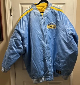 Denver Nuggets G-III Bigman Carl Banks 6XL Full Zip Winter Jacket Yellow Blue - Picture 1 of 10
