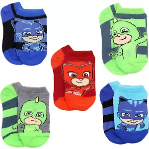 PJ Masks ☆ Calzini bambino confezione da 5 senza spettacolo ☆ scarpe taglia 7-10 - Foto 1 di 6