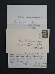 Massachusetts: Boston 1860s #73, 2c Black Jack Cover + Letter, 2c Drop Rate - Picture 1 of 4