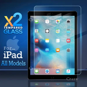 For Apple iPad 10th 9th 8th 7th 6th 5th 4th Gen Tempered Glass Screen Protector - Picture 1 of 33