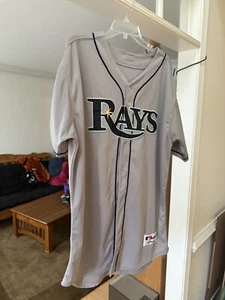 Majestic Authentic Tampa Bay Devil Rays #3 Evan Longoria Jersey Sz 52 2008 WSFC - Picture 1 of 8