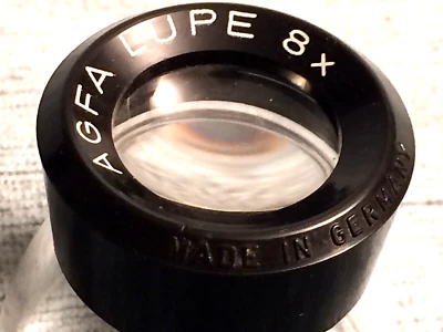 AGFA LUPE 8x,  MAGNIFIER FOR CLOSE-UP INSPECTION OF FILM, OTHER, MADE IN GERMANY - Image 1 of 4