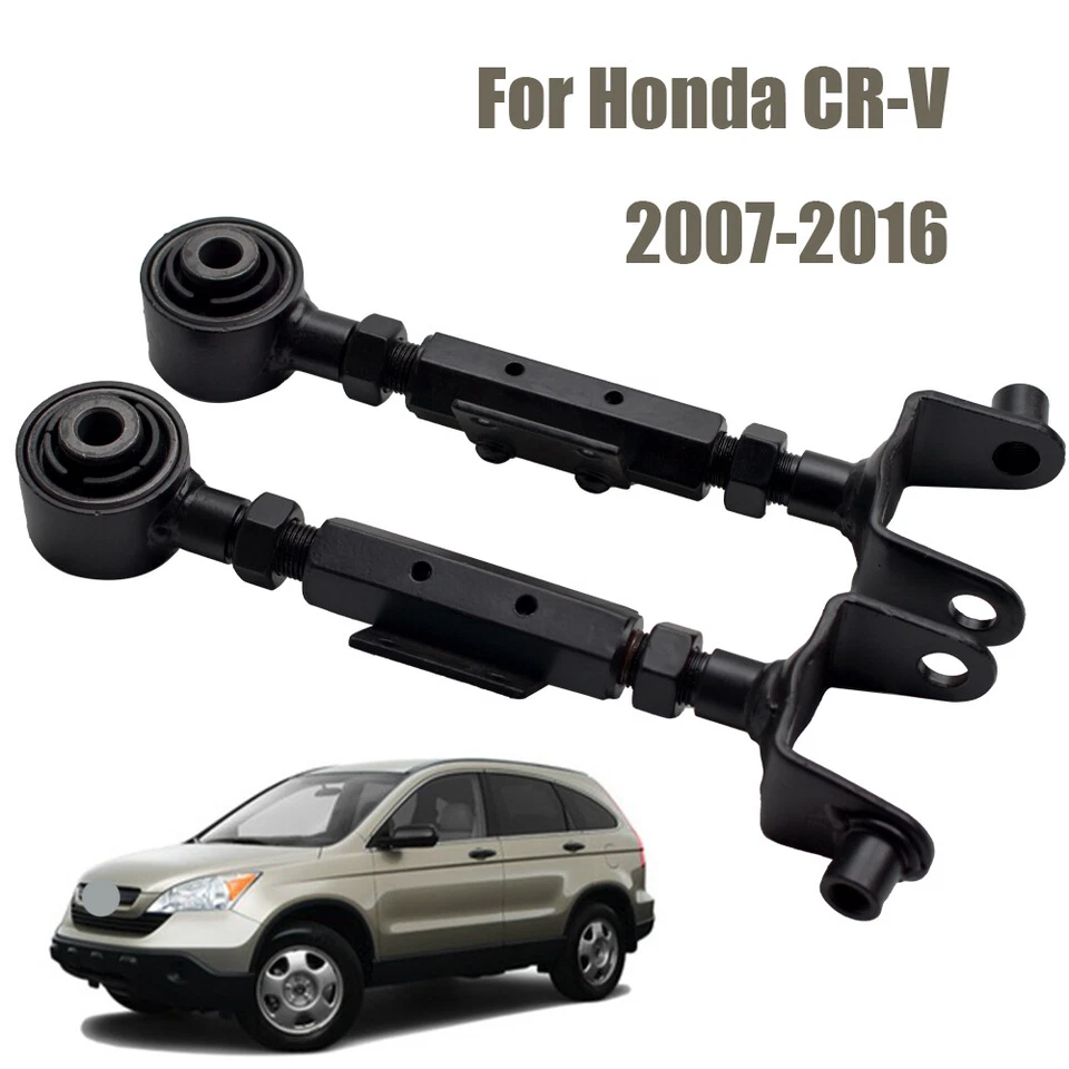 2x Adjustable Rear Alignment Camber Arm Upper Arm Kit For Honda CR-V 07-2016 - Image 1 of 4