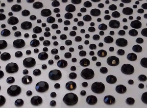 CraftbuddyUS 325 schwarz selbstklebend Diamant Strass Edelsteine Karten & Basteln Glitzer - Bild 1 von 3