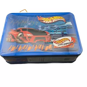 Hot Wheels Collectible Tin Gourmet Butter Popcorn Case Set SEALED Mattel - Picture 1 of 5