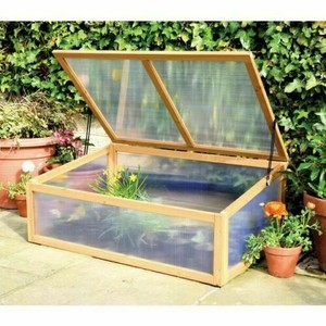 🌻🌻Wooden Cold Frame Mini Greenhouse Polycarbonate Treated FSC Wood