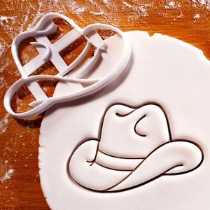 Cowboy Hat Cookie Cutter - Wild West Country birthday party, ranch rodeo Texas - Picture 1 of 5