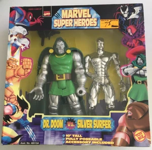 Vintage 1998 Toy Biz Marvel Super Heroes Dr. Doom vs Silver Surfer NEW IN BOX - Picture 1 of 3