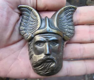De Colección DIOS NÓRDICO Hebilla de Cinturón 3D Vikingo ODIN Casco MC Alas GÓTICO Valhalla RARO EN MUY BUENA CONDICIÓN+ - Imagen 1 de 4