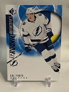 2020-21 SP Hockey Rookie Authentics Blue #115 Cal Foote Rookie RC - Picture 1 of 2