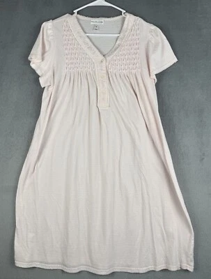 Camisón Miss Elaine Rosa Bordado Flores Femenino Cottagecore Talla Mediana Foto 1 de 4