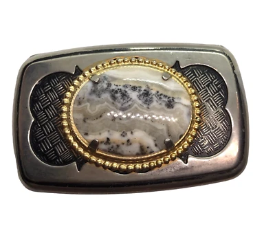 Hebilla de cinturón vintage ágata piedras preciosas vaquero Westerncore suroeste unisex Foto 1 de 4