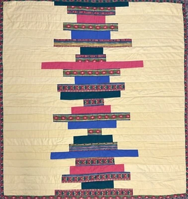 Manta acolchada Southwest hecha a mano 51" x 56" Foto 1 de 4