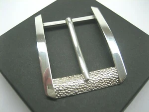 STERLING SILVER 925 BUCKLE AVAILABLE FOR 1" 1-1/8" 1-1/4" 1-3/8" 1-1/2" BELTS - Picture 1 of 5