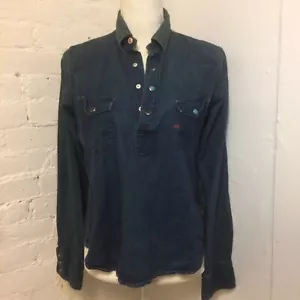45rpm Denim Popover Hemd dunkelblau Gr. 2 - Bild 1 von 8