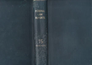 FEDERAL LAW REPORTS 1969-1970 Editor MALOR Reporter LESLIE Vol. 15 1970 1st Edit - Picture 1 of 5