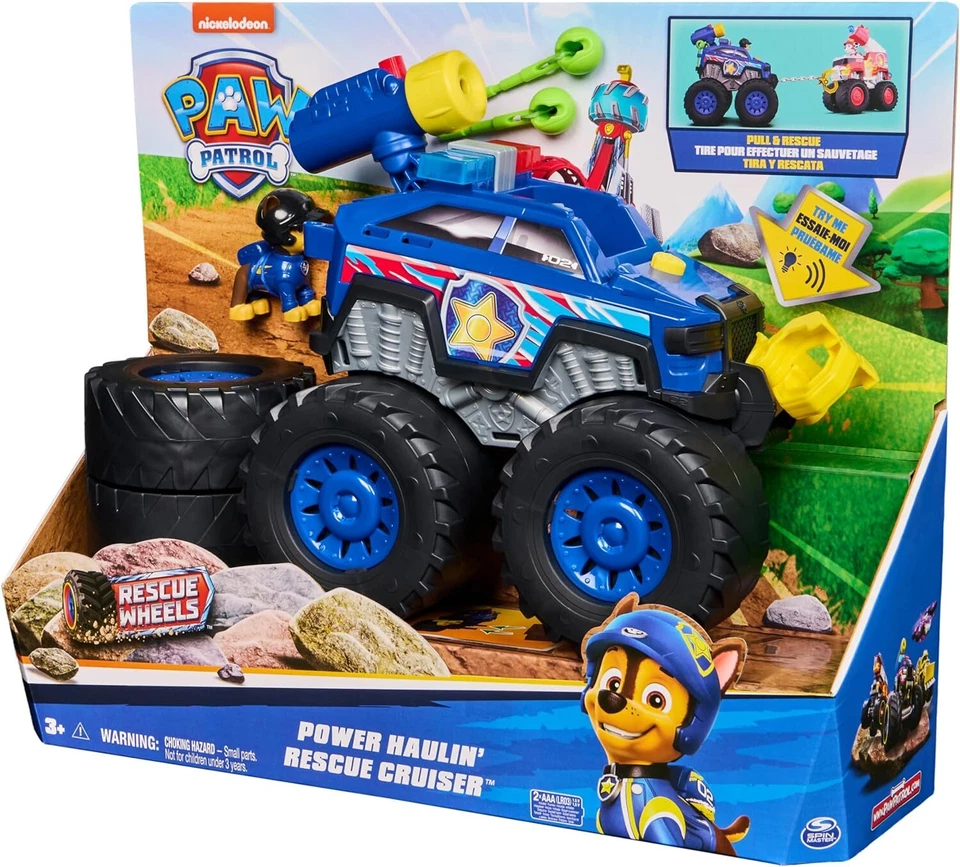 Paw Patrol Rescue Wheels Power Haulin Rescue Cruiser CHASE - Immagine 1 di 1