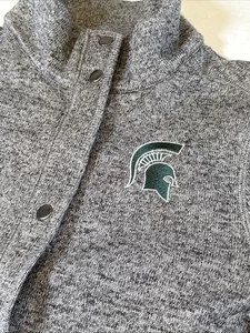 Chaqueta suéter para mujer Med Colosseum Michigan State - gris  - Imagen 1 de 14